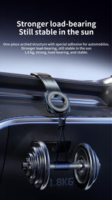 Suport auto magnetic cu Velcro XO C145, rotire 360° – negru