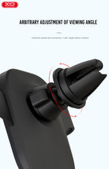 Suport Auto XO cu Prindere pe Grila de Ventilatie, Gravity – Negru (C37)