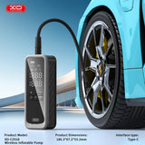 XO WIreless Compressor Intelligent Inflator Pump 22 Cylinder 5000mAh, CZ018 /black/
