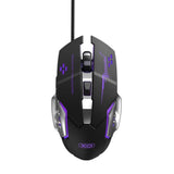 Mouse gaming XO M10, RGB, 6 butoane, 3200 DPI, Negru