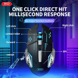 Mouse gaming XO M10, RGB, 6 butoane, 3200 DPI, Negru