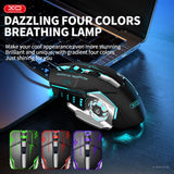 Mouse gaming XO M10, RGB, 6 butoane, 3200 DPI, Negru