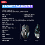 Mouse gaming XO M10, RGB, 6 butoane, 3200 DPI, Negru