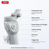 Suport Gimbal XO SS17 pentru telefon, Bluetooth, Gri