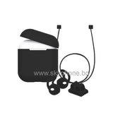 Husa XO compatibila cu AirPods 1, AirPods 2, silicon, Negru