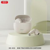 Casti TWS XO X33 Mini Jade Crystals, Bej