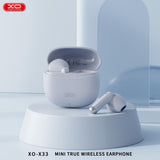 Casti TWS XO X33 Mini, Bluetooth, Albastru