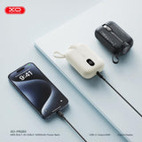 XO Baterie externa 10000mAh 20W, Wireless watch charger + built in cable : Type-C alb - PR260
