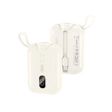 XO Baterie externa 10000mAh 20W, Wireless watch charger + built in cable : Type-C alb - PR260