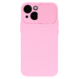 Husa OEM compatibila cu iPhone 13 Pro, silicon, Mov