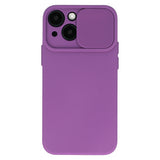 Husa OEM compatibila cu iPhone 13 Pro Max, silicon, Mov
