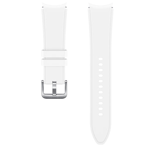 Curea silicon compatibila cu Samsung Watch 4 40mm, Samsung Watch 4 44mm, Alb
