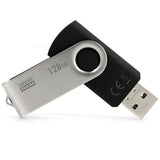 Stick USB Goodram UTS2 128GB, USB 2.0 – negru/argintiu