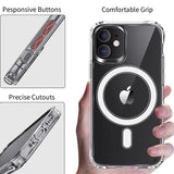 Husa OEM compatibila cu iPhone 16 Pro, MagSafe/Magnetic, acrilic, Transparent
