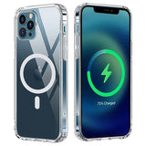 Husa OEM compatibila cu iPhone 16 Pro, MagSafe/Magnetic, acrilic, Transparent