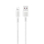 Cablu de date XO NB-Q166 USB-A - Lightning, 1 m, 5A, Alb