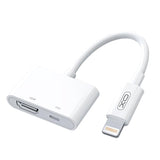 Adaptor HUB XO HUB005 Lightning la HDMI + Lightning, Alb