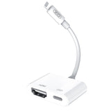 Adaptor HUB XO HUB005 Lightning la HDMI + Lightning, Alb