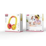 Casti cu fir pentru copii XO EP47 Jack 3.5mm – rosu/galben