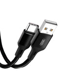 Cablu de date XO NB143 USB-A - Type-C, 1 m, 2A, Negru