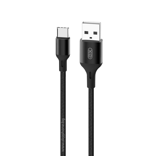 Cablu de date XO NB143 USB-A - Type-C, 1 m, 2A, Negru