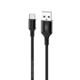 Cablu de date XO NB143 USB-A - Type-C, 1 m, 2A, Negru