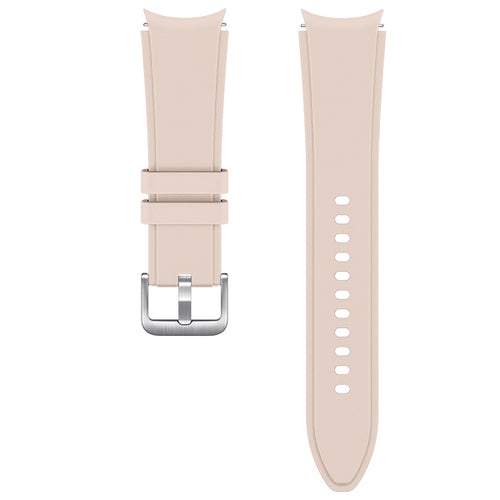 Curea silicon compatibila cu Watch 4 40mm, Watch 4 44mm, Bej