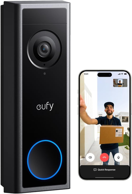 Sonerie video Eufy C31, WiFi, 2K FHD, Compatibila cu HomeBase S380