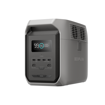 Statie de incarcare portabila EcoFlow Delta 3, 1500Wh, 1800W AC, Gri