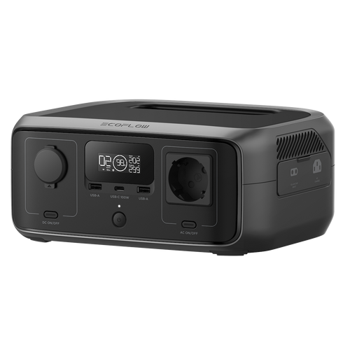 Statie alimentare portabila EcoFlow River 3, 245 Wh, 300W, 600W X-Boost, Negru