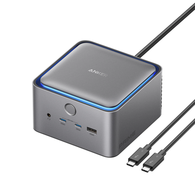 Statie docking Anker Prime TB5 14-in-1, Thunderbolt 5, 120Gbps, 140W, 8K, Gri