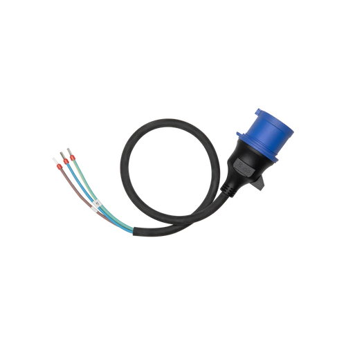 Stecher CEE 32A Monofazat pentru stații de încărcare auto, Anker Solix, Negru/Albastru
