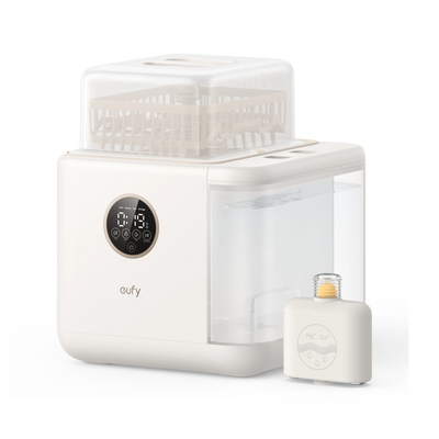 Sterilizator electric și uscător de biberoane eufy S1 Pro, Alb