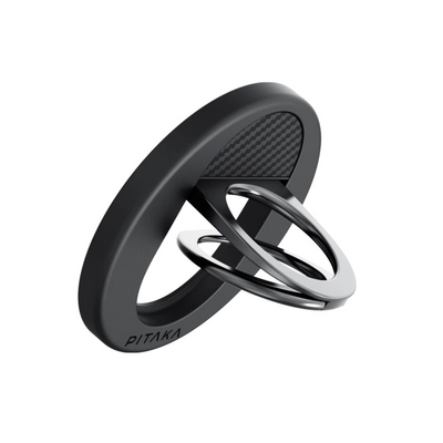 Suport inel Pitaka MagEZ Grip 3, Compatibil cu MagSafe, Negru