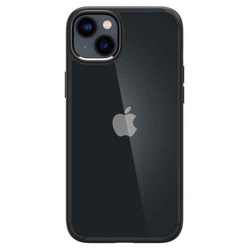 Husa Spigen compatibila cu iPhone 14 Plus, Transparent, TPU, Negru