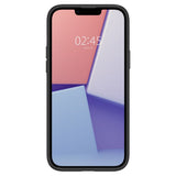 Husa Spigen compatibila cu iPhone 14 Plus, Transparent, TPU, Negru