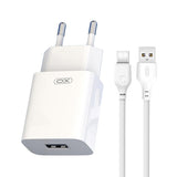 XO 220V 12W, USB-A, cable A-C, white - L99