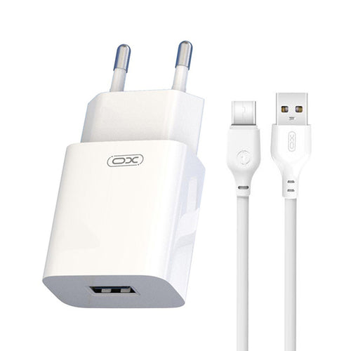 XO 220V 12W, USB-A, cable A-C, white - L99