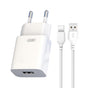XO 220V 12W, USB-A, cable A-C, white - L99