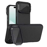 Husa Nillkin compatibila cu iPhone 17 Pro Max, MagSafe/Magnetic, Kevlar, Negru